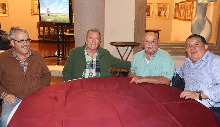  Martín Díaz, Francisco Castro de la Maza, Chepo Ortuño y Roberto Solano.