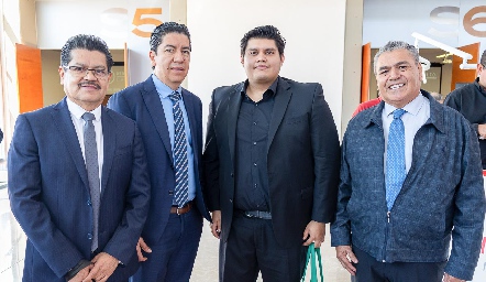  Raúl Almendarez, Jorge Solis, José Gerardo Valdés y José Valdés.