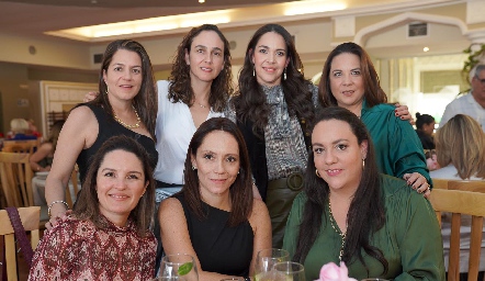  Gaby Suárez, Karina Ramírez, Gloria Batres, Daniela Villasuso,  Marifer Ramírez, Hortencia López y Julieta Garelli.