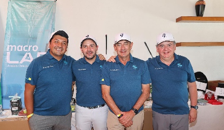  José Miguel Barrera, Ricardo Berrones, Leopoldo Córdova y José Pruneda, organizadores del evento.