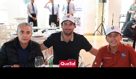  Gerardo Serrano, Polo Córdova y Alejandro Quesada.