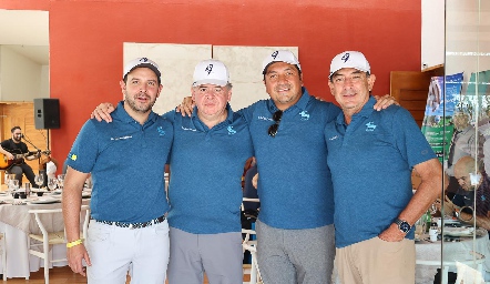  Ricardo Berrones, José Pruneda, José Miguel Barrera y Leopoldo Córdova, organizadores del torneo.