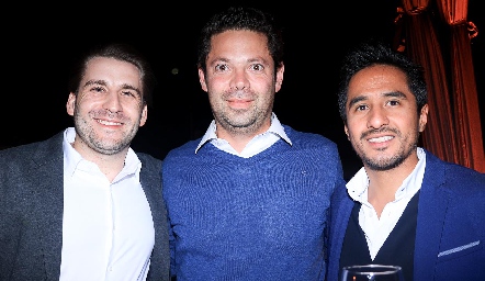  Juan Pablo Chávez, Luis Enrique Morán y Alfonso Sánchez.