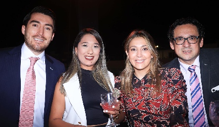  Karen Guzmán, Jesús Granados, Teresa Ramos y Gabriel Terán.