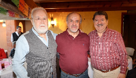  Antonio Sauto, Chito Espinosa y Jorge Vázquez.