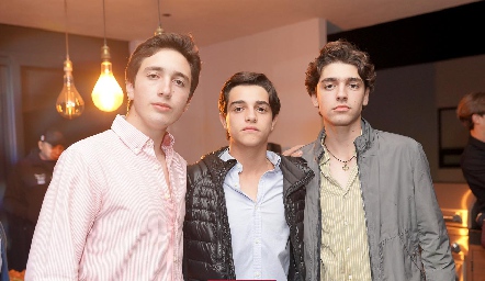  Federico, Marcelo Díaz Infante y Santiago Morales.