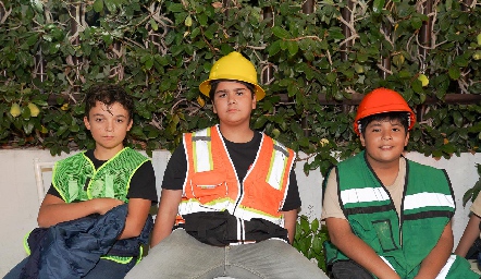  Mauricio Tamez, Patricio Chávez y Alejandro Galván.