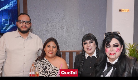  Guillermo Loredo, Blanca Rubi, Yadira Acosta y Nayeli Rivas.