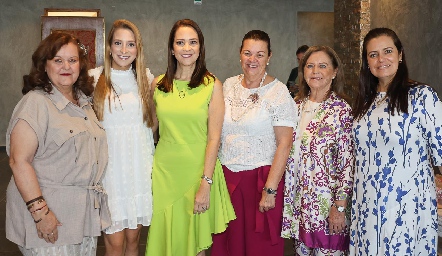  Elisa Wagner, Ale Álvarez, Graciela López, Patricia Wagner, Chela Wagner y Begoña López.