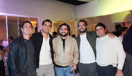 Santiago Aguillón, Jojo Torre, Antonio Esper, David García y Jorge Esper.