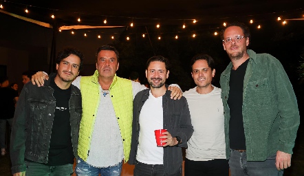  Armin Von dee Meden, David Lozano, Ricardo Cabral, Jorge Naya y Rodrigo Ruiz.