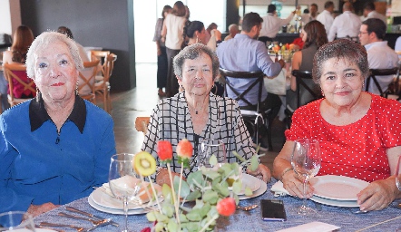  Pituca Cataño, Leticia Rangel y Patricia del Pozo.