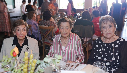  Magdalena Díaz, Esperanza Maza de Valle y María del Rosario Alderete Hernández.