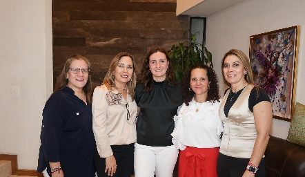  Gabriela Foyo, Alejandra Gordoa, Karla Gil, Mariana Ramírez y Montse Ejarque.