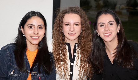  Daniela Hernández, Elena Barriga y Daniela Monsiváis.