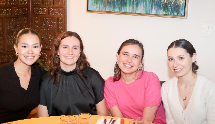  Michelle Morales, Karla Gil y 	Marijó Requena.