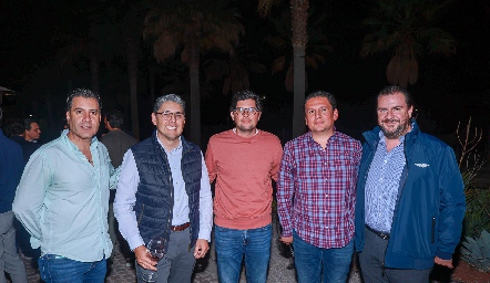  Rodrigo Palos, Alejandro Suárez, Rodolfo Grande, Ricardo Nava  y Daniel Escobedo.