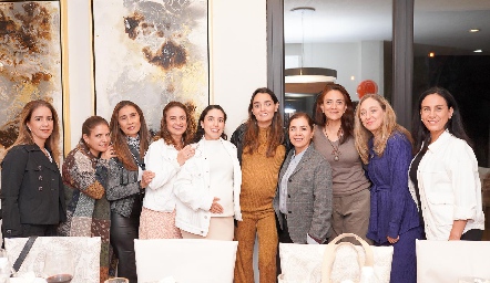  Georgina Benavente, Adriana González, Claudia Quijano, Rocío Alcalde, Paola Córdova, Marianela Villasuso, Aranza Rodríguez, Paty Macías, Maritere Meade y Marcela de la Maza.