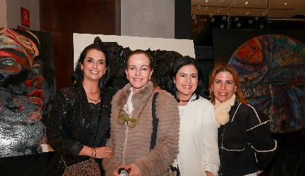  Maricel Gutiérrez, Lourdes Gómez, Christiane y Nelly.