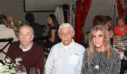  José Antonio Nieto, Fernando Díaz de León y Martha Elena de Díaz de León.