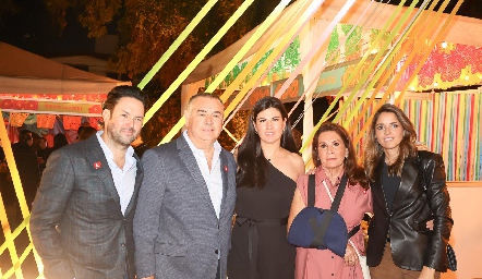  Alberto Rangel, Julio Herrera, Cecilia Rangel, Cecilia Mancilla y Luzde Gómez.