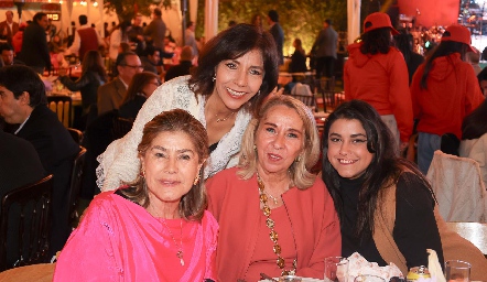  Bertha Delgado, Liz Vivanco, Luz Elena Mézquida y Bárbara Rodríguez.