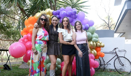  Mariana Espinoza, Fantina Díaz de León, Caro Silva y Daniela Mézquida.