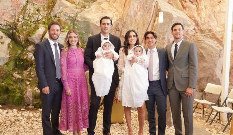  Andrés Torres, Elizabeth Treviño, José Iga, Mariana Rodríguez, José María Rodríguez y Jorge Andrés Iga con José Manuel y Marina.