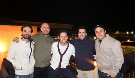  Efraín Barrera, Gerardo Hernández, Abraham Salgado, Alfonso Galán y Mauricio Suarez.