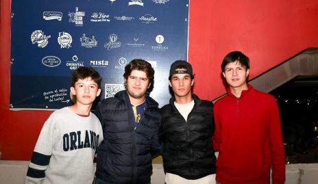  Marcelo Aldana, Adolfo Aldana, Diego Meza y Luciano Ruelas.