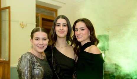  María Emilia Díaz, Isa Gutiérrez y Dani López.
