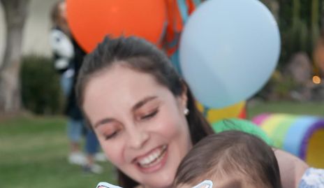 Tere Ledezma con su hijo Luis.