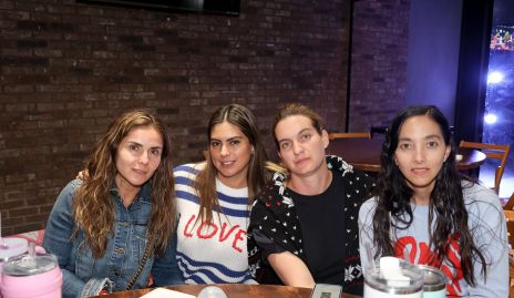  Moni Villanueva, Hannia Abud, Bárbara Berrones y Claudia Pérez.