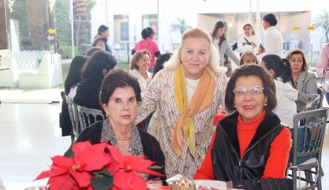  Luisa Sanders, Carmen Muniesa y Emelia Gómez.