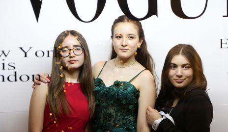  Isabela García, Eugenia Rivera y Dalel Valentina Abraham.