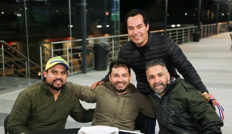  Rolando Gutiérrez, Guillermo López, Charbel Chalita y Reynaldo Cardona.