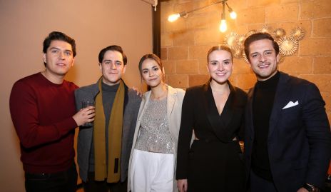  Santiago Perafán, René Lazcano, Dayane Strafon, Mónica Tijerina y Rodrigo Díaz de León.