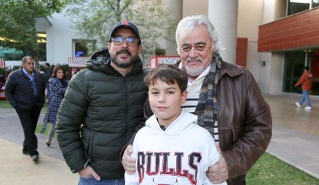 Agustín Salgado, Julio Nemer y Matías Salgado.