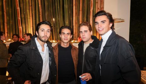  Sebas Ramírez, Diego Medina, Tomás Alcalde y Jaime Ruiz.
