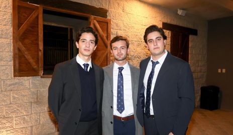 Emilio Castro, Patricio Sarquis y Javier Alcalde.