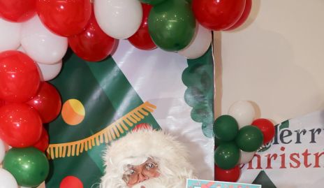  Natalia con Santa.