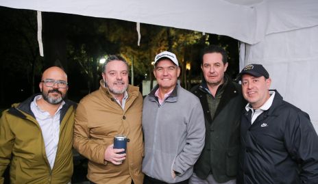  Rodrigo Cuevas, Héctor Morales, Miguel Benavente, José Blanco y Daniel Carreras.