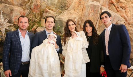  Andrés Meade, José María Padilla, Marcela, Fernanda y Antonio Solórzano con Luciana y Macarena.