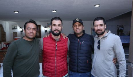  César Pérez, Memo Leal, Israel Benavente y Daniel Valle.