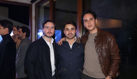  Mateo Guerra, Santiago de Alba y Juan Pablo Chevaile.