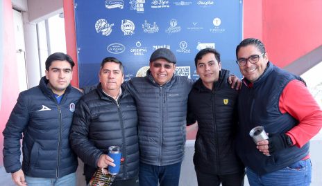  Diego Valenzuela, Miguel Valenzuela, Manuel Martínez, Emiliano y Jair Castro.