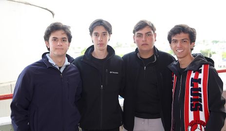  Alejandro Lozano, Diego Vázquez, Juan Pablo González y Raúl Muñoz.