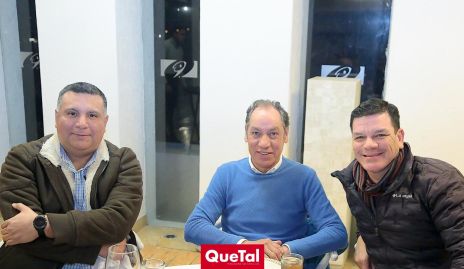  David Garrigós, Víctor Ortiz y Luis Fernando Zúñiga.