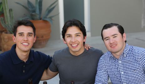  Marcelo Rodríguez, Emilio Rodríguez y Santiago Guevara.