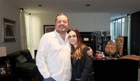  Ramón Meade con su hija Emilia.